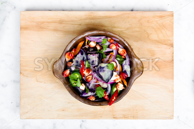 Aerial View of a Healthy Salad - Symbiostock Express Demo