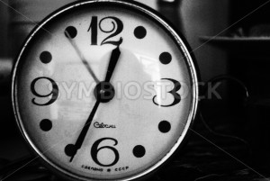 Black and White Clock - Symbiostock Express Demo